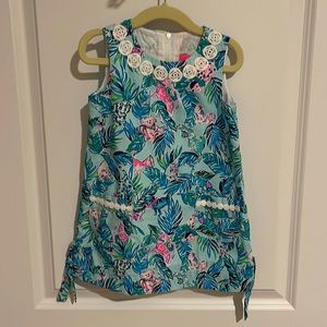 EUC size 3 Lilly Pulitzer puppies & kittens shift dress